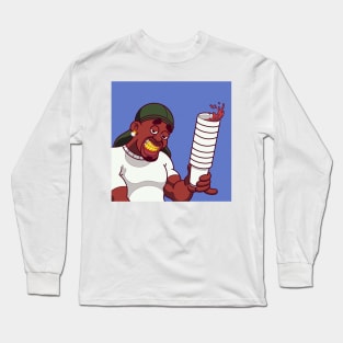 Octuple Cup | Afrocentric Hood Art Long Sleeve T-Shirt